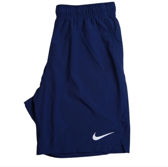 Nike‎ DriFit  Athletic Shorts Unlined Navy Blue  Large 8.5” Inseam - Picture 1 of 6